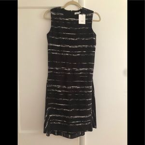 Vince black dress with white detail